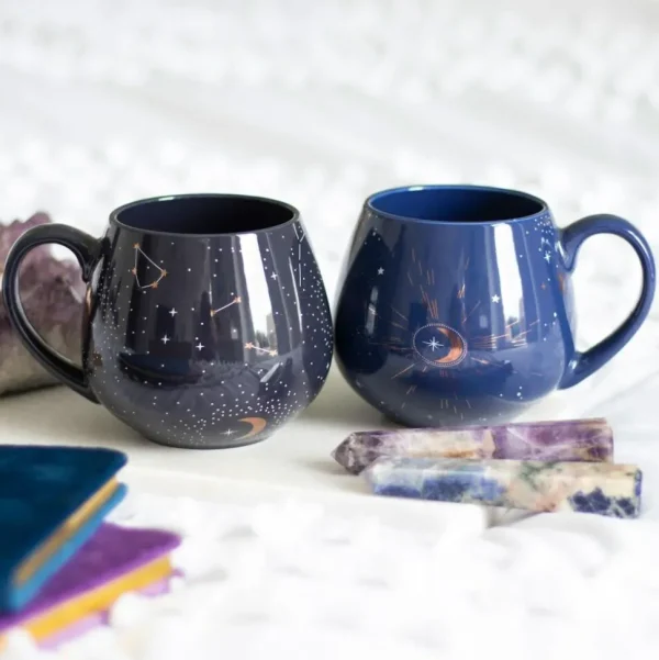 Muki, Crescent Moon Mug -tummansininen kuunsirppi muki