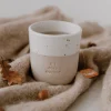 Muki, It's Cold Outside Mug -käsintehty korvaton tekstimuki