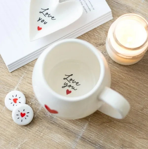 Muki, Love Heart Mug -sydänmuki piilotetulla viestillä