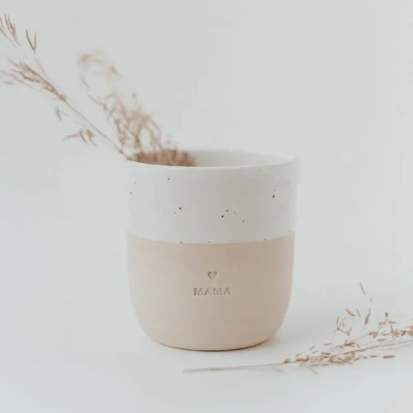 Muki, Mama Mug -käsintehty korvaton tekstimuki
