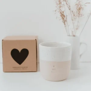Muki, Me Time Mug -käsintehty korvaton tekstimuki