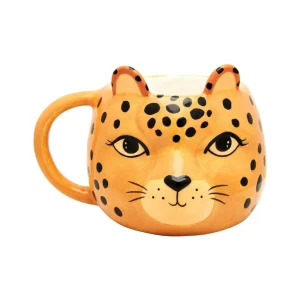 Muki, Sass & Belle | Leopard Love Shaped Mug