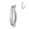 Napakoru, Hinged Belly Button Hoop -titaaninen naparengas (hopea)