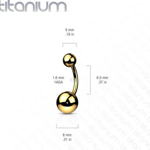 Napakoru, Implant Grade Titanium Belly Ring in Black