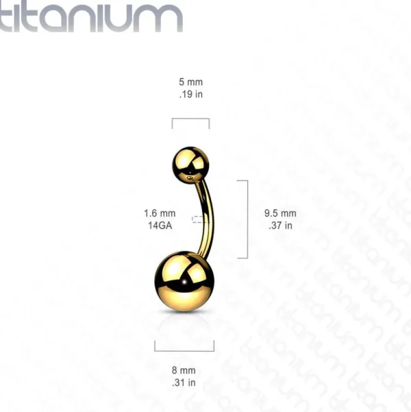 Napakoru, Implant Grade Titanium Belly Ring in Black