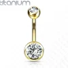 Napakoru, Mini Implant Grade Titanium Double Crystal in Gold