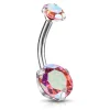 Napakoru, Prong Set Round CZ in AB Pink
