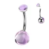 Napakoru, Titanium Prong Set Stone -violetti pyörökivi