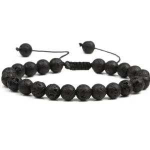 NATURE COLLECTION, Volcanic Rock -laavakivi rannekoru