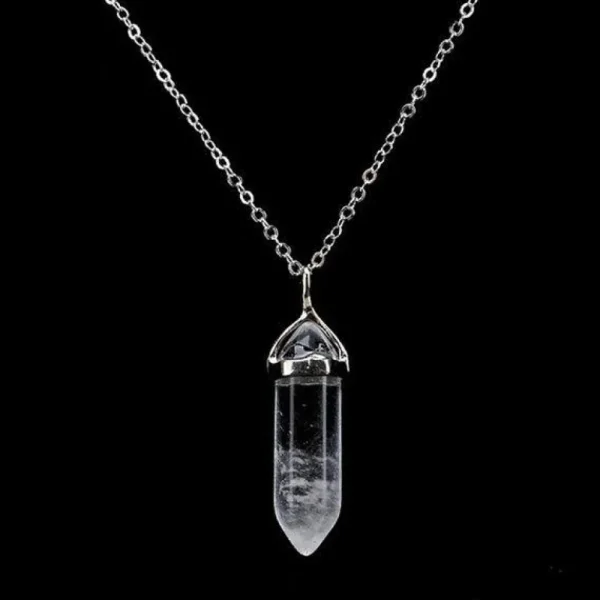 NATURE COLLECTION | Rock Crystal Pendant -vuorikide luonnonkivikaulakoru