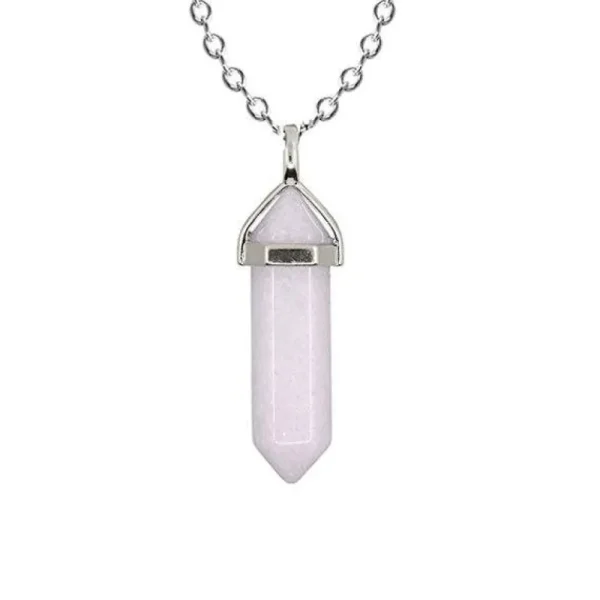 NATURE COLLECTION | Rose Quartz Pendant -ruusukvartsi luonnonkivikaulakoru