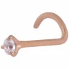 Nenäkoru, nenänappi Steel Roseline® Jewelled Nose Stud (0,8mm/2mm)