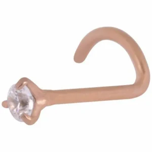 Nenäkoru, nenänappi Steel Roseline® Jewelled Nose Stud (0,8mm/2mm)