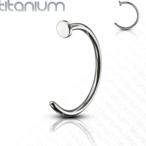 Nenäkoru, nenärengas Nose Hoop Titanium (0,8mm/kaksi kokoa)