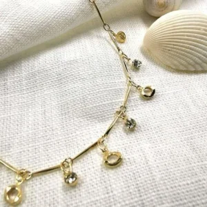 Nilkkakoru | HOLIDAY COLLECTION/Gold Anklet with Shiny Decoration