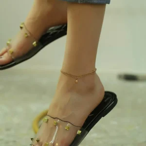 Nilkkakoru | HOLIDAY COLLECTION, Rosegold Anklet with Ball Charm