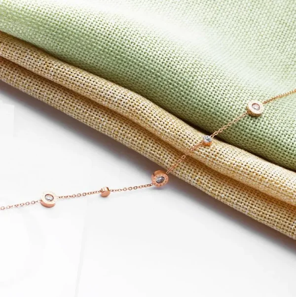 Nilkkakoru | HOLIDAY COLLECTION, Rosegold Anklet with Roman Numerals