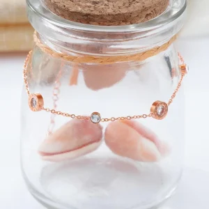 Nilkkakoru | HOLIDAY COLLECTION, Rosegold Anklet with Roman Numerals