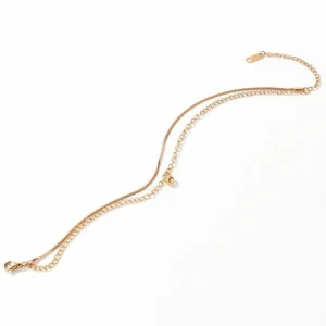 Nilkkakoru | HOLIDAY COLLECTION, Rosegold Anklet with Ball Charm