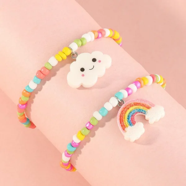 Nilkkakorusetti, FRENCH RIVIERA | Trendy Colourful Rainbow Anklets