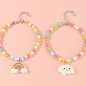 Nilkkakorusetti, FRENCH RIVIERA | Trendy Colourful Rainbow Anklets