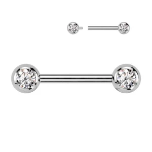 Nännikoru, Titanium Nipple Barbell -kirkas titaaninen nännitappi