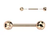 Nännikoru, Titanium Nipple Barbell -titaaninen push in tappi (r.kulta)