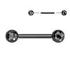 Nännikoru, Titanium Nipple Barbell -titaaninen push in tappi (musta)