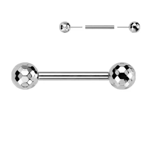 Nännikoru, Titanium Nipple Barbell -titaaninen push in tappi (hopea)