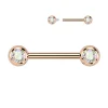 Nännikoru, Titanium Nipple Barbell -titaaninen nännitappi (ruusukulta)