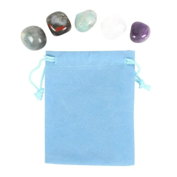 Pisces Crystal Tumblestone Set -kalojen luonnonkivi lahjapakkaus