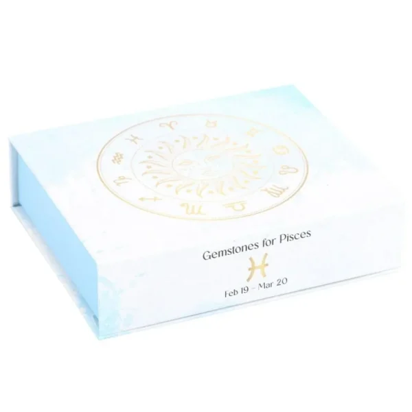 Pisces Crystal Tumblestone Set -kalojen luonnonkivi lahjapakkaus
