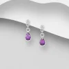 PREMIUM COLLECTION | Annika -violetit hopeakorvakorut pisaralla