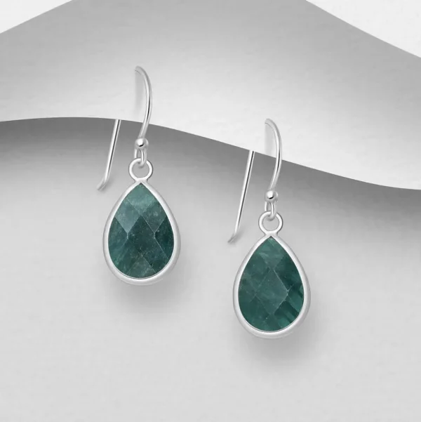 PREMIUM COLLECTION | Beata -hopeakorvakorut apatiittipisaralla