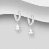 PREMIUM COLLECTION | Filippa -kirkkaat hopearenkaat kristalleilla