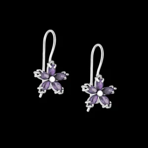 PREMIUM COLLECTION | Flora -violetit hopeakorvakorut kukkakoristein