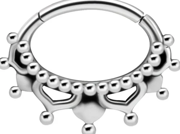 PREMIUM COLLECTION | Itämainen hopea septum & daith clicker