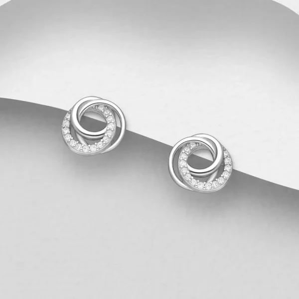 PREMIUM COLLECTION | Annelie -kirkkaat pyöreät hopeanapit
