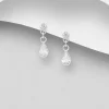PREMIUM COLLECTION | Annika -kirkkaat hopeakorvakorut pisaralla