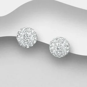 PREMIUM COLLECTION | Antonia -kirkkaat pallomaiset hopeanapit
