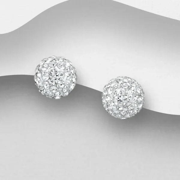 PREMIUM COLLECTION | Antonia -kirkkaat pallomaiset hopeanapit