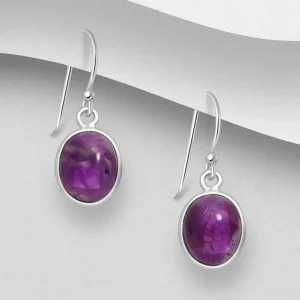 PREMIUM COLLECTION | Cecilia -hopeakorvakorut ametistilla
