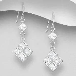PREMIUM COLLECTION | Christa -kirkkaat hopeakorvakorut