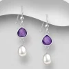 PREMIUM COLLECTION | Daniela -hopeakorvakorut ametistilla