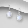 PREMIUM COLLECTION | Evelina -hopeakorvakorut kuukivellä
