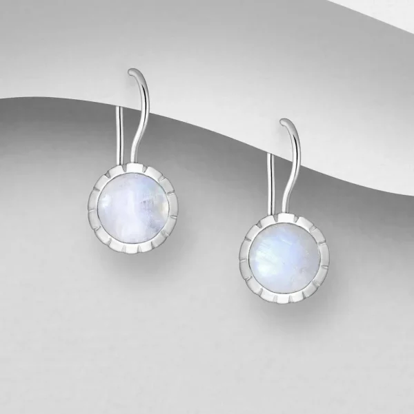 PREMIUM COLLECTION | Evelina -hopeakorvakorut kuukivellä