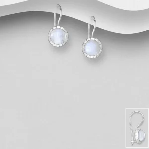 PREMIUM COLLECTION | Evelina -hopeakorvakorut kuukivellä