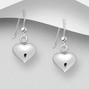 PREMIUM COLLECTION | Forever Yours -sydämenmuotoiset hopeakorvakorut