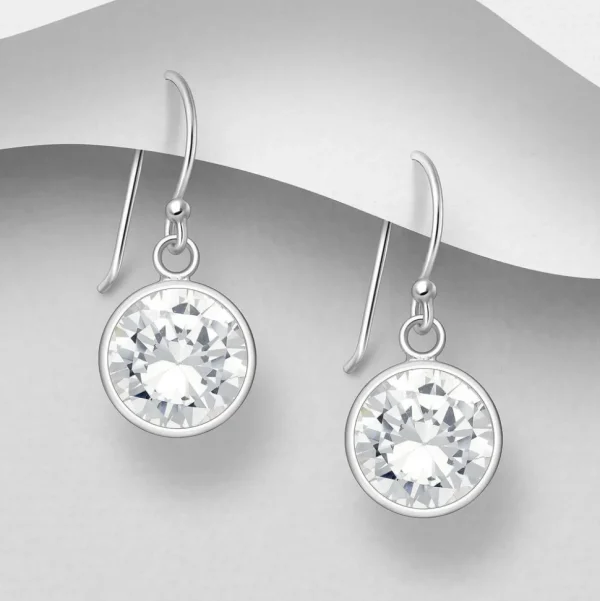 PREMIUM COLLECTION | Gunilla -kirkaskiviset hopeakorvakorut