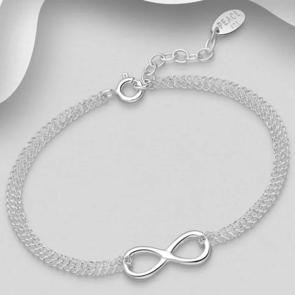 PREMIUM COLLECTION | Infinity -hopearannekoru äärettömyys symbolilla